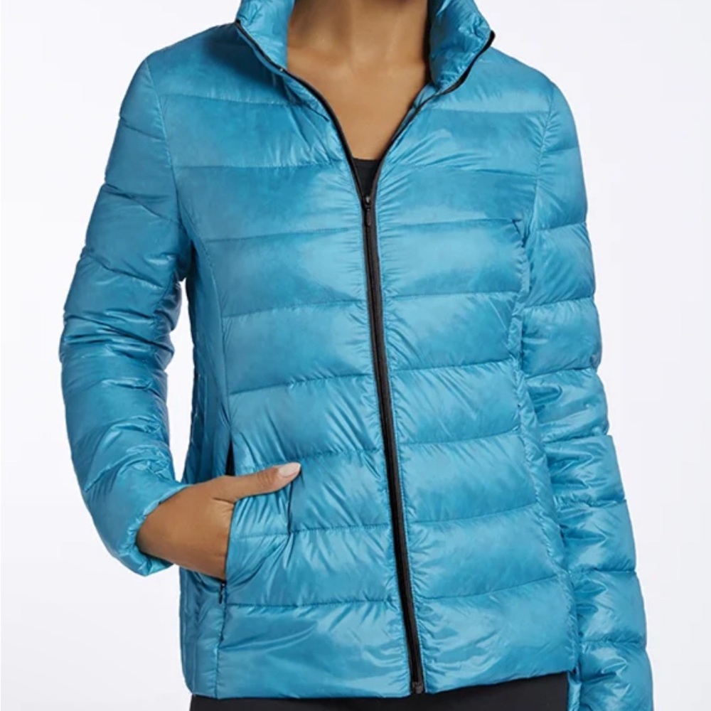 Fabletics Blue Puffer Joni Jacket